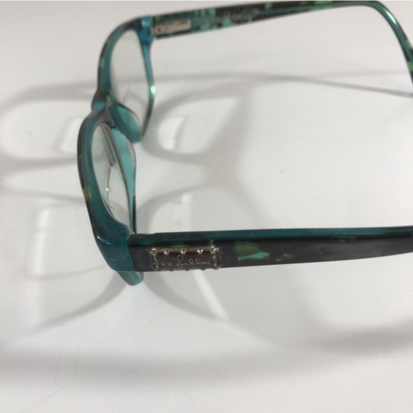 Lilly Pulitzer Alexi glasses frames Tortoise Aqua - Picture 6 of 10